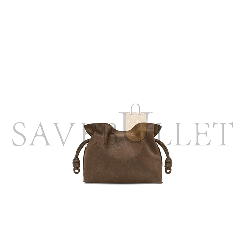 L0ew* medium flamenco clutch in grained nubuck a411fc1xdt (30*24.5*10.5cm)
